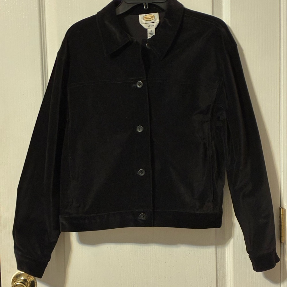 Talbots Black Velvet Jacket